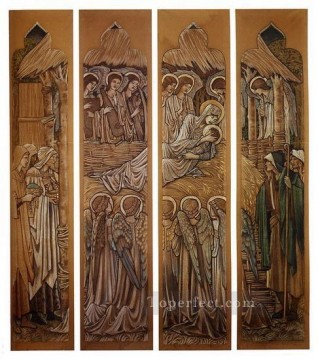  Glass Canvas - The Nativity Cartoons For Stained Glass At St Davids Church Hawarden PreRaphaelite Sir Edward Burne Jones